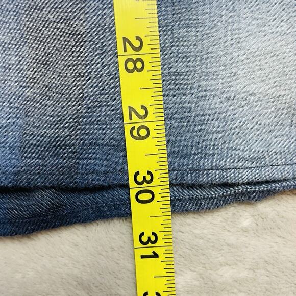 Outerknown Transitional Flannel Shirt Mens XXL Blue Plaid Organic Cotton - Picture 7 of 7